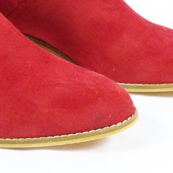Corkys Hey Girl SPILL THE TEA Red Envelope Ankle Bootie Size 10 New in Box - Picture 13 of 14